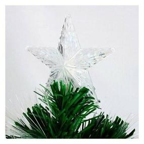 img 2 attached to 🎄 festive 60 cm Christmas tree with artificial lights and dazzling illumination