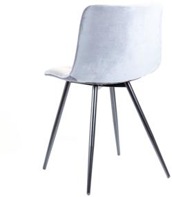 img 4 attached to Chair soft for kitchen Pixel, velor gray