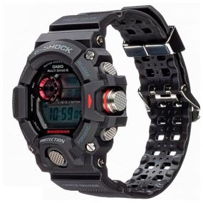 img 4 attached to CASIO G-Shock GW-9400-1E quartz watch, alarm clock, notebook, chronograph, thermometer, barometer, compass, altimeter, stopwatch, countdown timer, waterproof, shockproof, power reserve indicator, display backlight, black