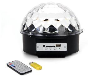 img 4 attached to 🎉 Revitalize Your New Year's Celebrations with the Ultimate Magic Ball Disco Light – Featuring Remote Control, Bluetooth, and USB Flash Drive Support