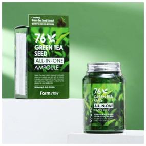 img 3 attached to Farmstay All-In-One Green Tea Seed Ampoule Сыворотка для лица с зеленым чаем, 250 мл