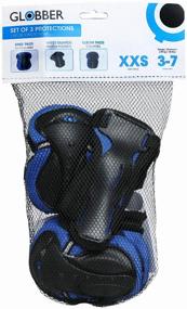 img 3 attached to Protection kit, wrist protection, knee protection, elbow protection GLOBBER, Junior Protective set, 2XS, blue