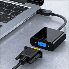 img 2 attached to Переходник адаптер DisplayPort - VGA / переходник для ноутбука / коннектор, черный