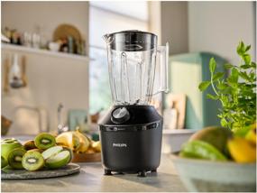 img 1 attached to 🍹 Aluminum Collection Philips HR2191/01 Stationary Blender - Sleek Black Finish