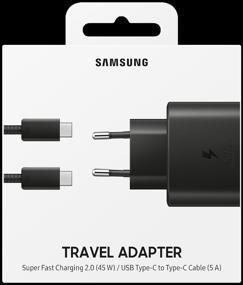 img 1 attached to Сетевое зарядное устройство Samsung EP-TA845 - мощное черное зарядное устройство 45 Вт для повышенной производительности