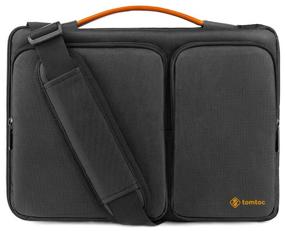 img 4 attached to Tomtoc Laptop Shoulder Bag A42 for 13.5" laptops (for Macbook Pro 14"), black