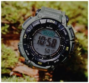 img 4 attached to Men's wrist watch Casio Protrek PRG-340-3 compass