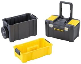 img 4 attached to Trolley box STANLEY STST1-80151 Essential Rolling Workshop, 63x46x28.5 cm, 18"" , black