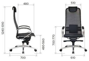 img 4 attached to 🖥️ Everprof Deco Mesh Executive Computer Chair: Textile Upholstery, Black Color