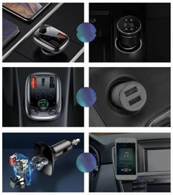 img 4 attached to FM transmitter Baseus T typed S-13 wireless MP3 car charger CCTM-B01 (Black)