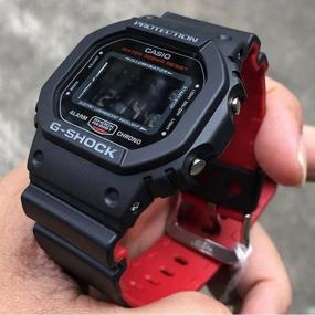 img 4 attached to CASIO G-Shock DW-5600HR-1E Quartz Wrist Watch, Alarm Clock, Chronograph, Stopwatch, Countdown Timer, Waterproof, Shockproof, Backlight Display, Black