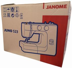img 1 attached to Sewing machine Janome Juno 523, white/flowers