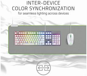 img 4 attached to 🎮 Mat Razer Goliathus Extended Chroma Mercury White: Ultimate Gaming Surface with Stunning Lighting Effects