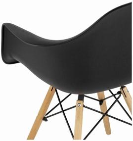 img 4 attached to Chair STOOL GROUP DAW, solid wood, color: black