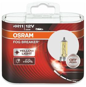 img 4 attached to Car halogen lamp OSRAM Fog Breaker 64211FBR H11 12V 55W PK22s 2600K 2 pcs.