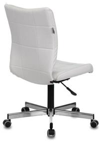 img 4 attached to Office chair Bureaucrat CH-330M, upholstery: artificial leather, color: white Lincoln 100