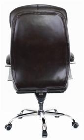 img 4 attached to Computer chair Everprof Valencia M for executive, upholstery: genuine leather, color: brown leather
