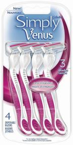 img 4 attached to 🪒 Venus Simply 3 Razors, Pack of 4
