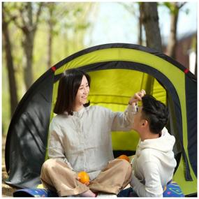 img 3 attached to Tent tracking double Xiaomi ZaoFeng Camping Double Tent, green
