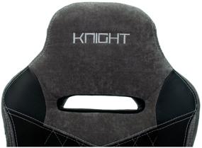 img 4 attached to Gaming chair Zombie VIKING-6 KNIGHT, upholstery: imitation leather/textile, color: grey/black