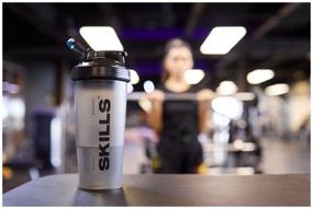 img 1 attached to Skills Nutrition Smoky Black Lid Shaker 600 ml