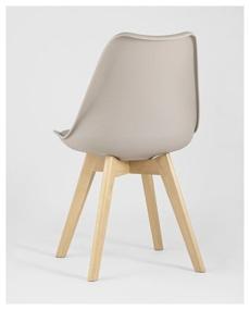 img 4 attached to 🪑 STOOL GROUP Frankfurt Chair Set - 4 Pcs. Beige Plastic/Artificial Leather