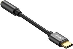 img 4 attached to Adapter Baseus USB Type-C (m) - mini jack 3.5 (CATL54-0G), 0.09 m, black/dark gray