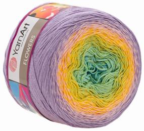 img 2 attached to YarnArt Flowers, 55% cotton, 45% acrylic, 250 g, 1000 m, 1 piece, 285