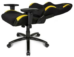 img 4 attached to Computer chair AKRACING AK-K7012 gaming, upholstery: textile, color: black yellow