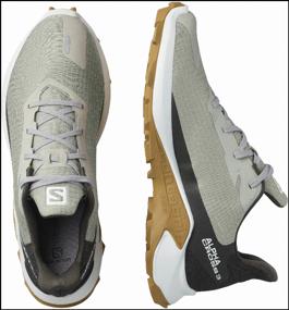 img 4 attached to Salomon sneakers, size 9.5 / 27.5, Wrought Iron/White