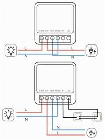 img 4 attached to Умный Wi-Fi переключатель Tuya Mini Яндекс-Алиса, умный дом, беспроводной переключатель 16 А, таймер, голосовое управление, Модуль Автоматизации