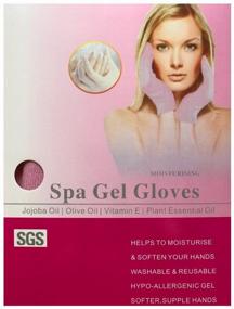 img 4 attached to Cosmetic gloves, moisturizing gel SPA gloves