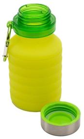 img 2 attached to Silicone eco bottle for water, proteins and drinks Eco life, Collapsible bottle, 500 ml, BPA free, lightweight, foldable
