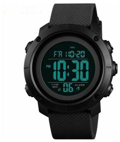 img 4 attached to Men's watch SKMEI 1426, waterproof, black