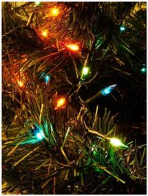 img 4 attached to 🎉 6m Garland String Lights with 100 Multi-Colored Lights on a Green Wire - ES00100/5F
