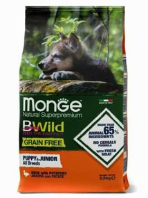 img 4 attached to Dry food for puppies Monge BWILD Feed the Instinct, duck, with potatoes 1 pack. x 1 pc. x 12 kg