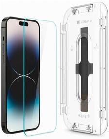 img 4 attached to Protective glass / glass on iPhone / full screen transparent / Spigen GlastR EZ Fit 2 Pack for iPhone 14 Pro Max (AGL05202, original, Transparency)