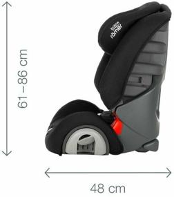 img 4 attached to Car seat group 1/2/3 (9-36 kg) Britax Roemer Evolva 1-2-3, Cosmos Black