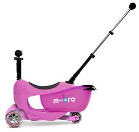 img 3 attached to Детский 3-колесный самокат Micro Mini2go Deluxe Plus, pink