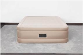 img 4 attached to Bestway AlwayzAire Fortech inflatable bed with built-in double pump 69050, 203x152 cm, beige