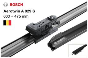 img 4 attached to Щетка стеклоочистителя бескаркасная Bosch Aerotwin A929S 600 мм / 475 мм, 2 шт.