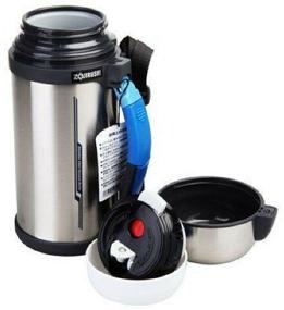 img 4 attached to Classic thermos bowl Zojirushi SF-CC, 1.5 L, Stainless