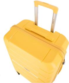 img 4 attached to Polypropylene suitcase L "case Singapore (size M), yellow