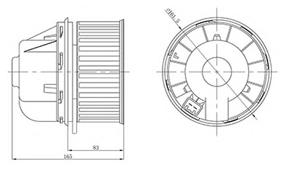 img 2 attached to Heater fan LUZAR Heater fan for Focus II (05-)/Focus III (11-)/Mondeo IV (07-) LFh 1076 LUZAR