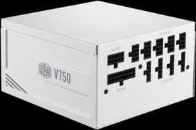 img 4 attached to Power Supply Cooler Master V750 Gold V2 Full Modular White Edition 750W (MPY-750V-AGBAG) white BOX
