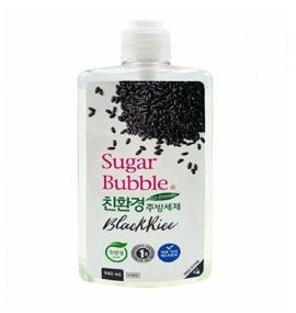 img 3 attached to Sugar Bubble Dishwashing liquid Black rice with dispenser, 0.94 L