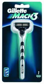 img 2 attached to Gillette Mach3 Men’s Razor, 1 cassette, with 3 blades, stronger than steel, for precise shaving