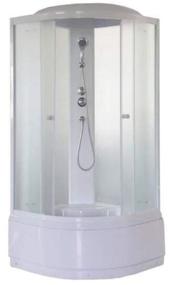 img 1 attached to Shower cabin, Parly EF821, frosted glass, high tray, 80x80 cm, white