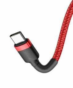 img 4 attached to Cable Baseus Cafule USB Type-C - USB Type-C, 1 m, red/black