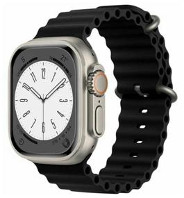 img 2 attached to Smart watch WATCH 8 Ultra, black, metal, hypoallergenic rubber, dial diagonal 49 mm, wireless charging